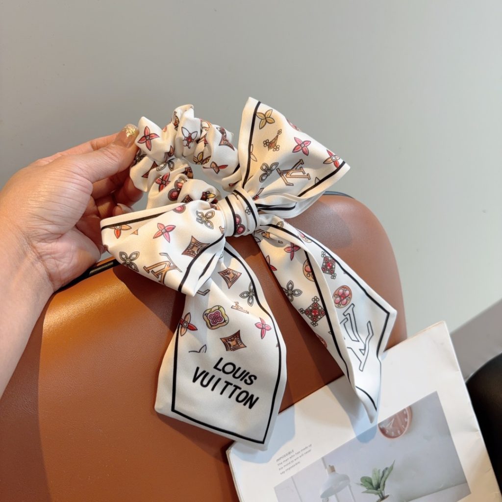 LOUIS VUITTON ルイヴィトン ヘアリボン ファッション シルク 3色展開 - 画像 2
