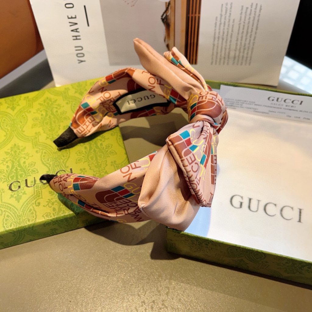 GUCCI グッチ ヘアアクセサリー ファッション バンド ベージュ - 画像 6