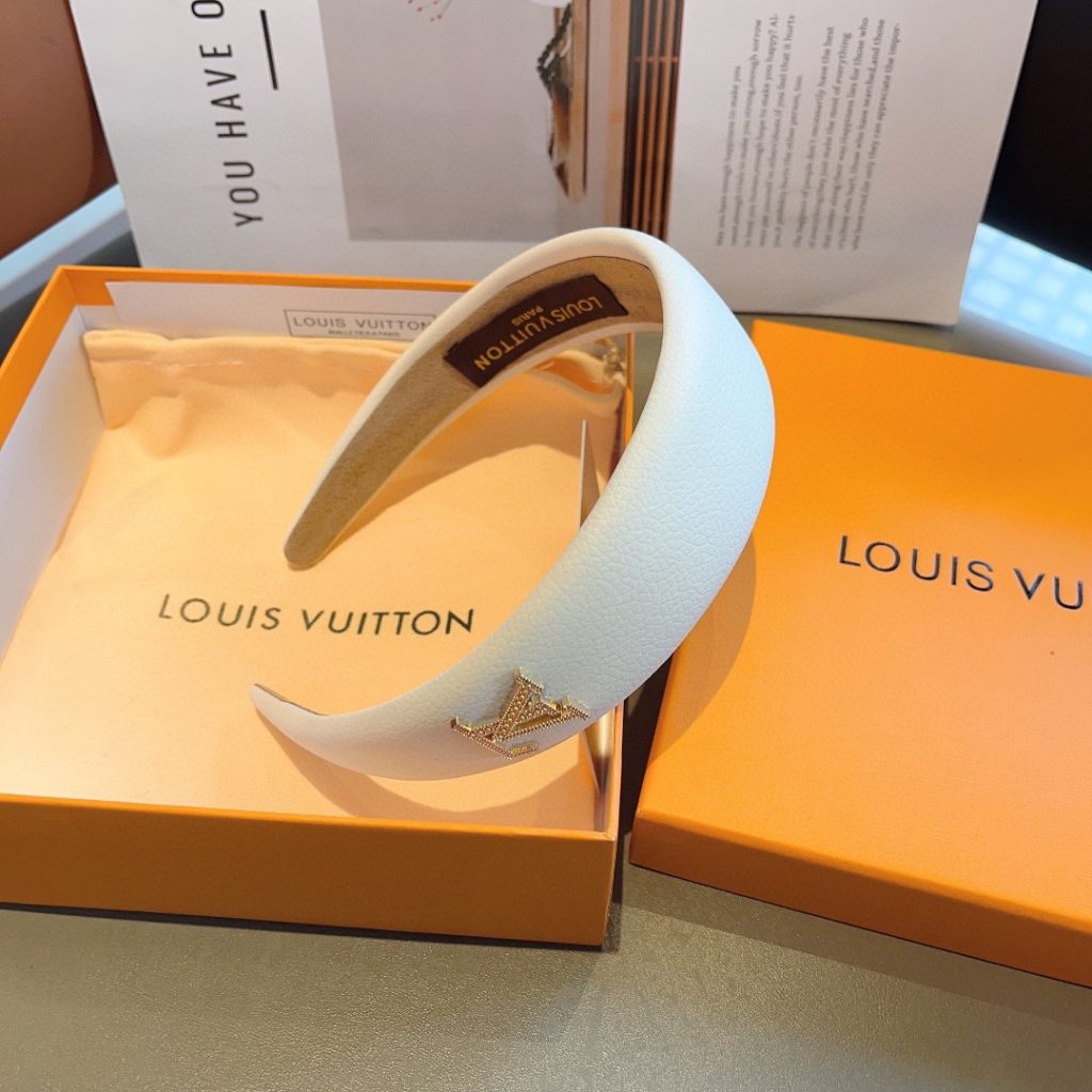 LOUIS VUITTON ルイヴィトン ヘアバンド ブランド ファッション ホワイト ブラック 2色展開 - 画像 6