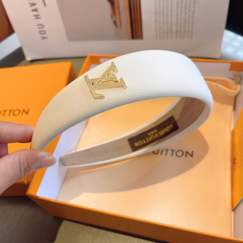 LOUIS VUITTON ルイヴィトン ヘアバンド ブランド ファッション ホワイト ブラック 2色展開 - 画像 8