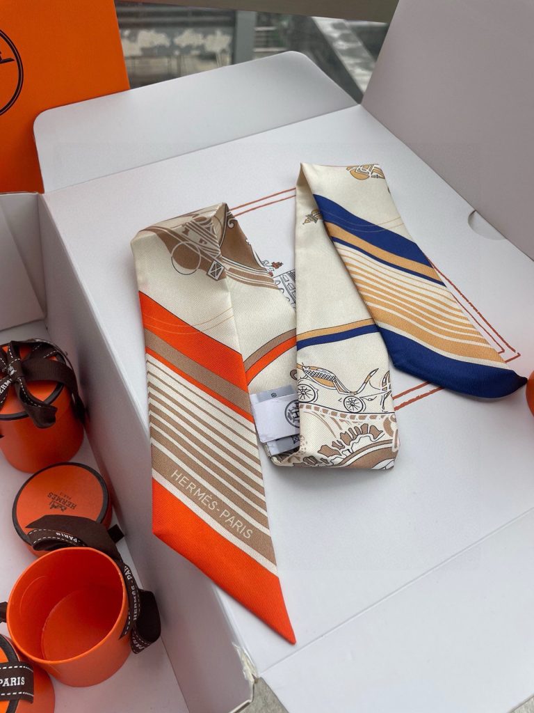 大人気 エルメス Hermes ツイリー スカーフ レディーススカーフ Twilly Scarf シンプル 4点 - 画像 5