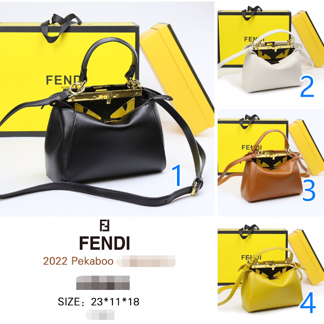 フェンディ　FENDI　モンスター　ピーカブー　2way　ショルダー バッグ　ハンドバッグ　Monster Peekaboo Bag 　斜め掛け　4色 - 画像 2