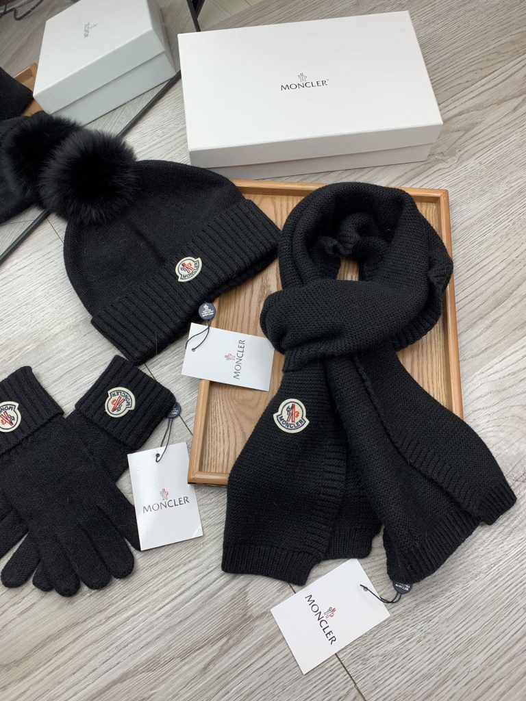 モンクレール　MONCLER　人気定番キャップ/マフラー/手袋セット　帽子セット　マフラーセット　レディース/メンズ　6色選択可 - 画像 7