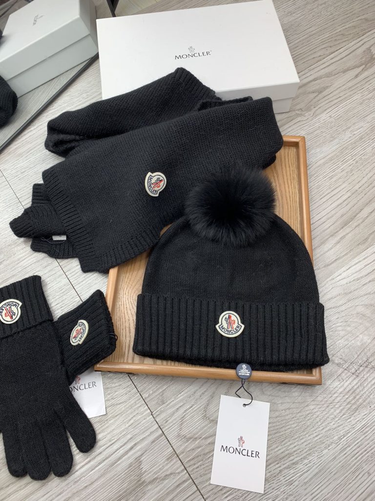 モンクレール　MONCLER　人気定番キャップ/マフラー/手袋セット　帽子セット　マフラーセット　レディース/メンズ　6色選択可 - 画像 5