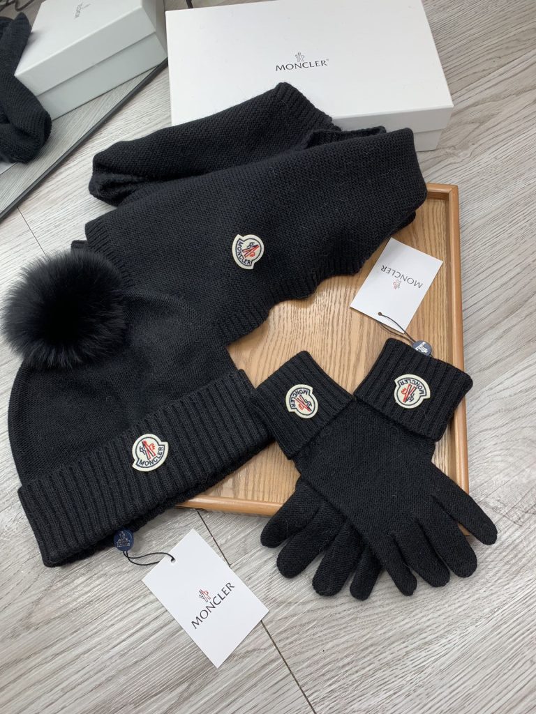 モンクレール　MONCLER　人気定番キャップ/マフラー/手袋セット　帽子セット　マフラーセット　レディース/メンズ　6色選択可 - 画像 3
