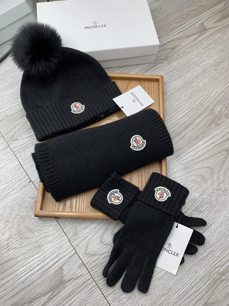 モンクレール　MONCLER　人気定番キャップ/マフラー/手袋セット　帽子セット　マフラーセット　レディース/メンズ　6色選択可 - 画像 2
