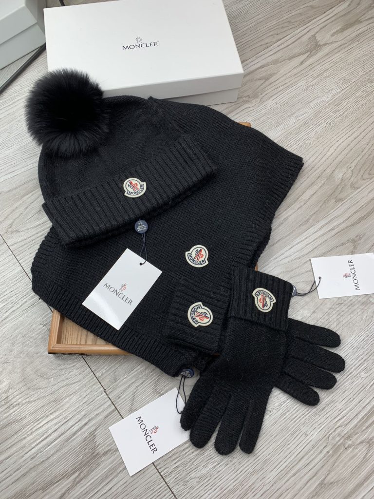 モンクレール　MONCLER　人気定番キャップ/マフラー/手袋セット　帽子セット　マフラーセット　レディース/メンズ　6色選択可 - 画像 4