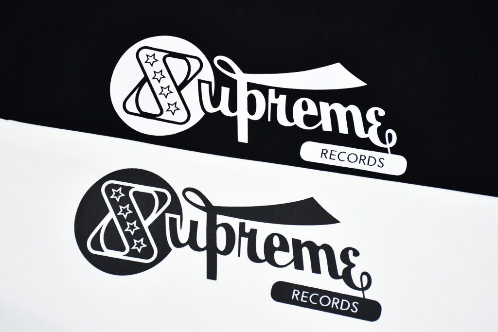 SUPREME スーパー レコードTシャツ 本革 通勤 通学 全2色 - 画像 4