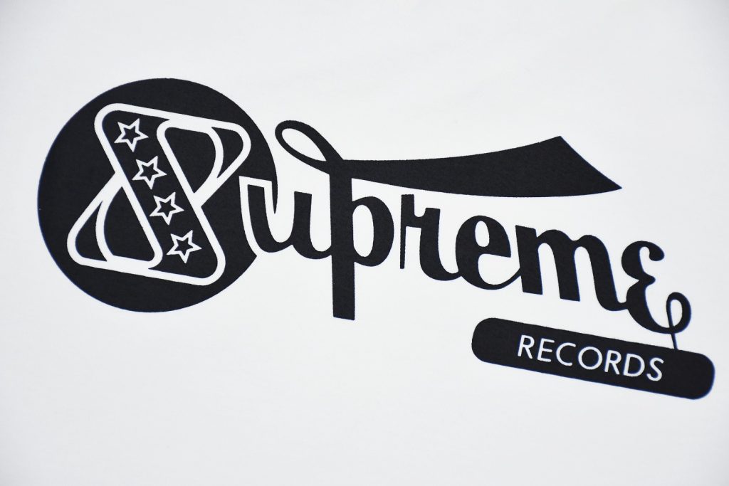 SUPREME スーパー レコードTシャツ 本革 通勤 通学 全2色 - 画像 6