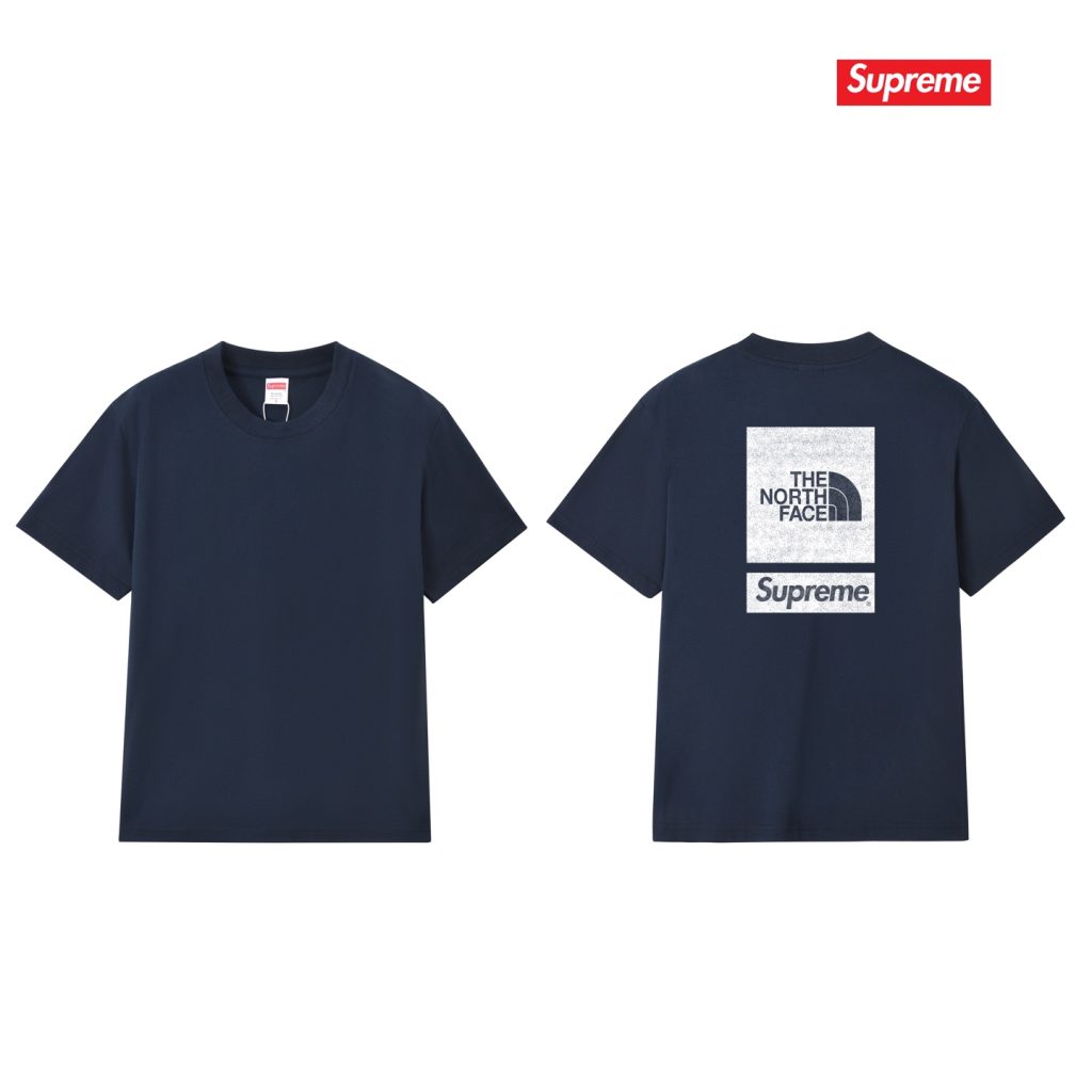 SUPREME スーパー + THE NORTH FACE ザ・ノースフェイス ロゴTシャツ 全5色 - 画像 2