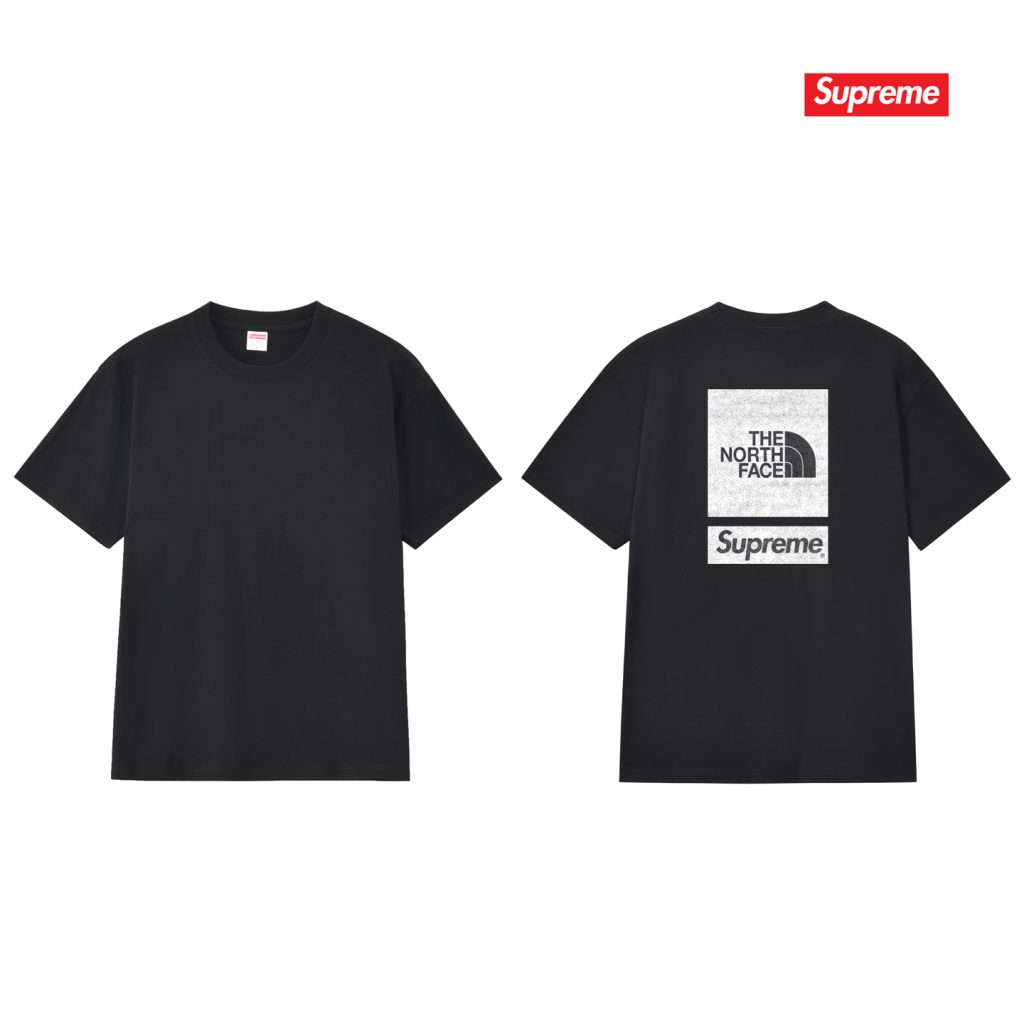 SUPREME スーパー + THE NORTH FACE ザ・ノースフェイス ロゴTシャツ 全5色 - 画像 5