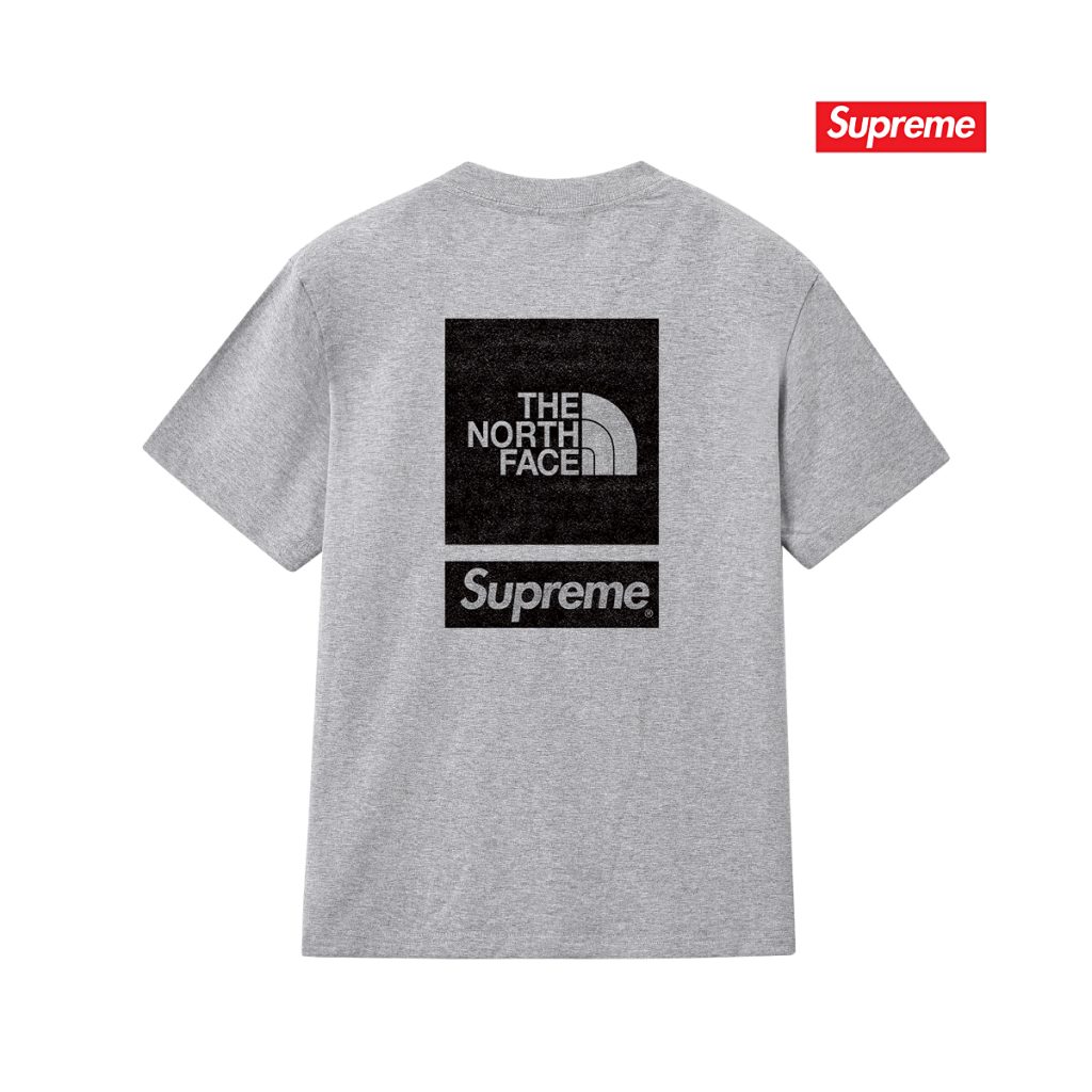 SUPREME スーパー + THE NORTH FACE ザ・ノースフェイス ロゴTシャツ 全5色 - 画像 8