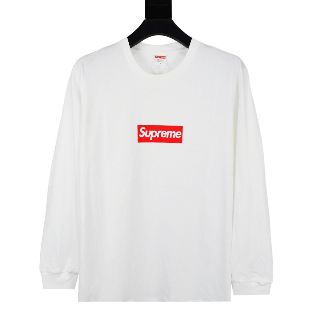 SUPREME スーパー ロングスリーブTシャツ ブラック ホワイト 全2色 - 画像 2