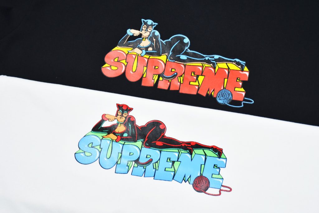 SUPREME スュプリーム カトウーマンTシャツ ブラック ホワイト 全2色 - 画像 4