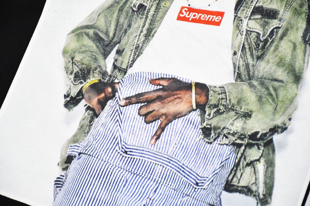 SUPREME スープレム バンダナボックスロゴTシャツ ブラック/ホワイト 全2色 - 画像 6