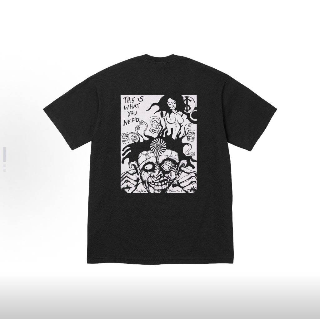SUPREME スュプリーム ブロードウェイTシャツ フラットシルク印刷 ブラック ホワイト 全2色 - 画像 4