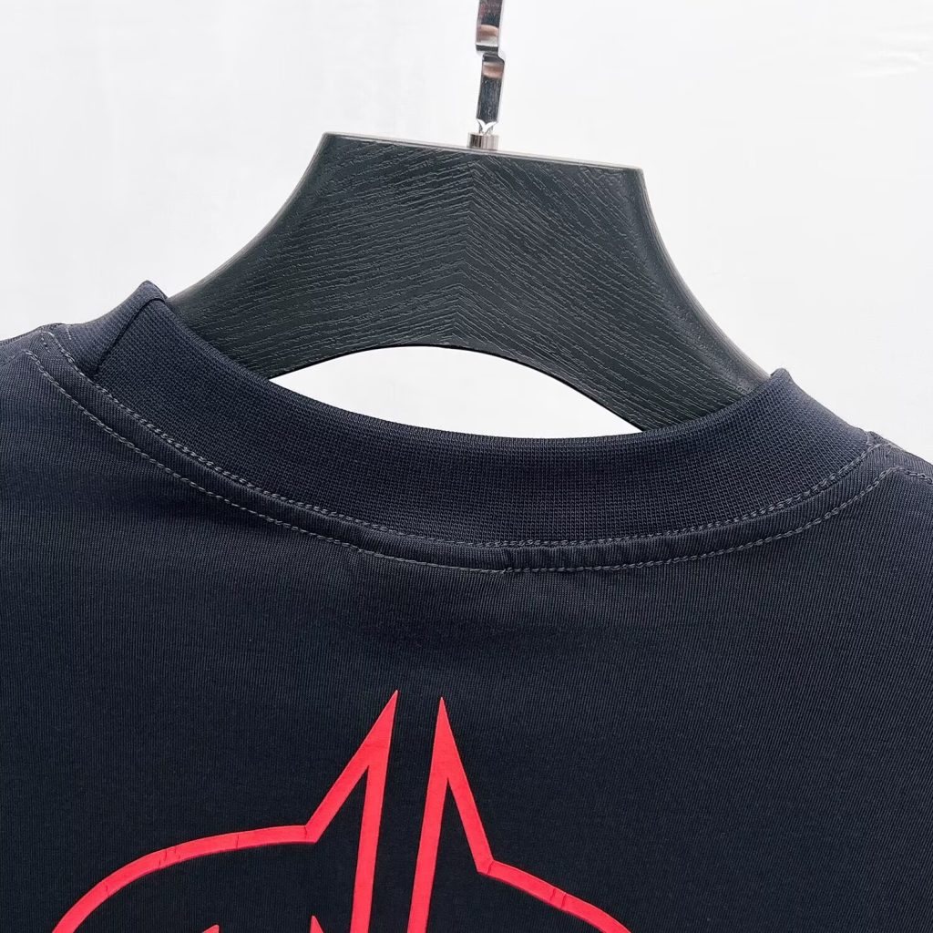 BALENCIAGA バレンシアガ 形双B字母 袖Tシャツ 本革 レディース ブラック 全1色 - 画像 6
