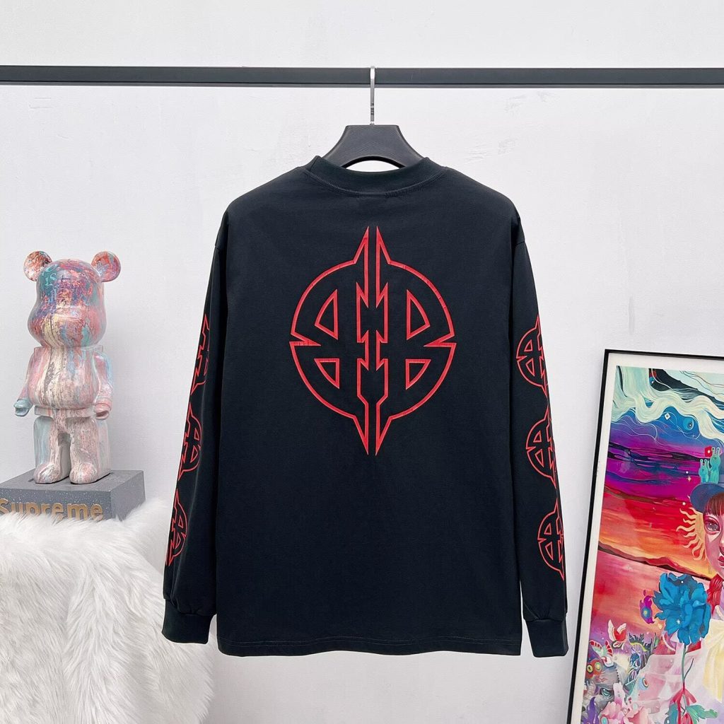 BALENCIAGA バレンシアガ 形双B字母 袖Tシャツ 本革 レディース ブラック 全1色 - 画像 5