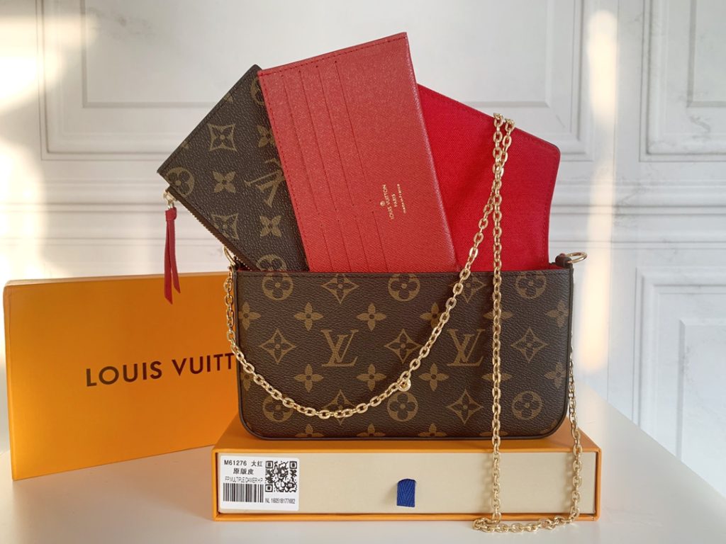ルイヴィトン☆フェリシーポーチ　FéLICIE POCHETTE　チェーンショルダーウォレット　ポシェット　ショルダーバッグ　LOUIS VUITTON　長財布　クラッチバッグ　チェーンバッグ　ミニバッグ　モノグラム - 画像 2