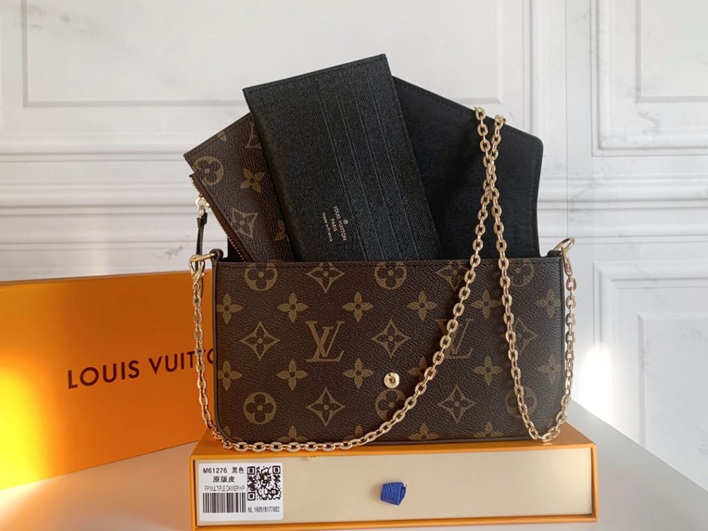 ルイヴィトン☆フェリシーポーチ　FéLICIE POCHETTE　チェーンショルダーウォレット　ポシェット　ショルダーバッグ　LOUIS VUITTON　長財布　クラッチバッグ　チェーンバッグ　ミニバッグ　モノグラム - 画像 6