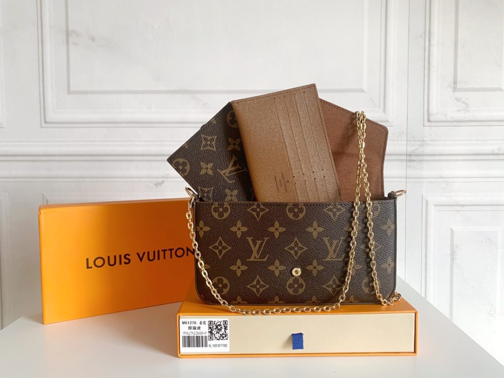 ルイヴィトン☆フェリシーポーチ　FéLICIE POCHETTE　チェーンショルダーウォレット　ポシェット　ショルダーバッグ　LOUIS VUITTON　長財布　クラッチバッグ　チェーンバッグ　ミニバッグ　モノグラム - 画像 7