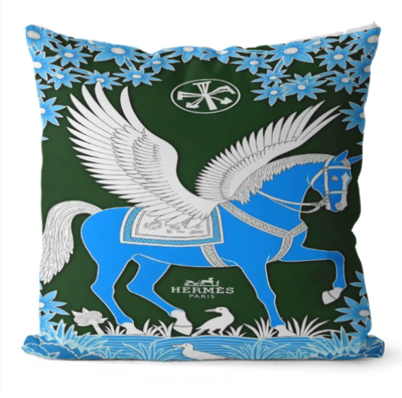 エルメスクッションカバー　HERMES　アーティスティッククッション　おしゃれクッションカバー　リネン　ベルベット　5種 - 画像 3