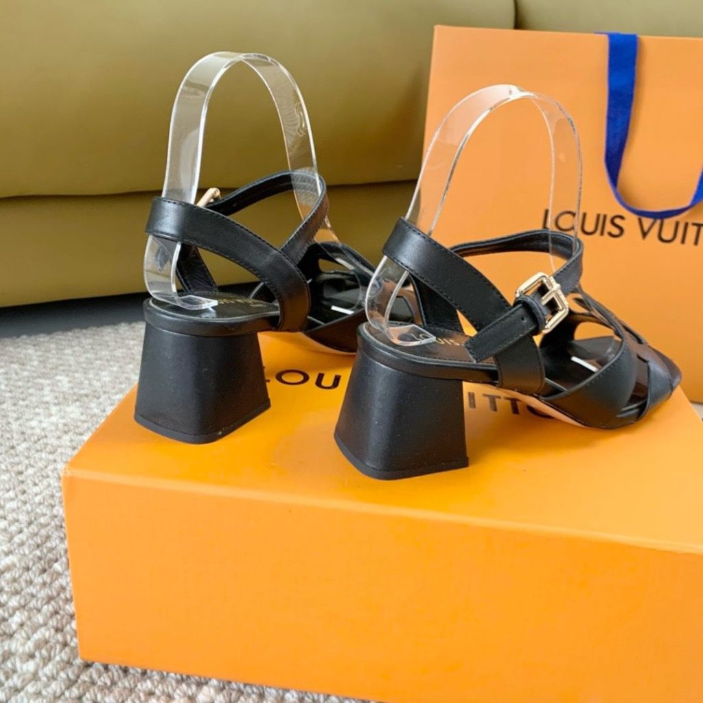 ルイヴィトン Louis Vuitton LVイソラ・ライン サンダル レディースサンダル ブラック ホワイト - 画像 6