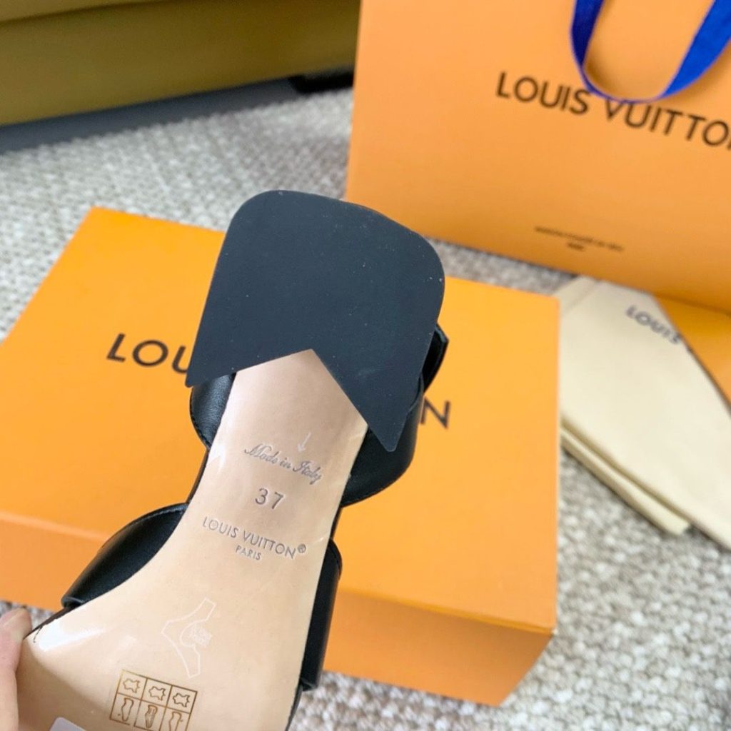 ルイヴィトン Louis Vuitton LVイソラ・ライン サンダル レディースサンダル ブラック ホワイト - 画像 8