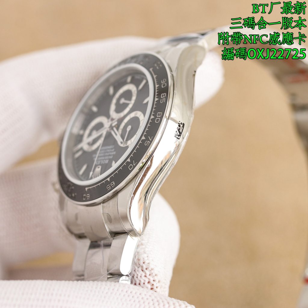 ROLEX ロレックス デイトナ 腕時計 4131 本革 通勤 ブラック - 画像 5