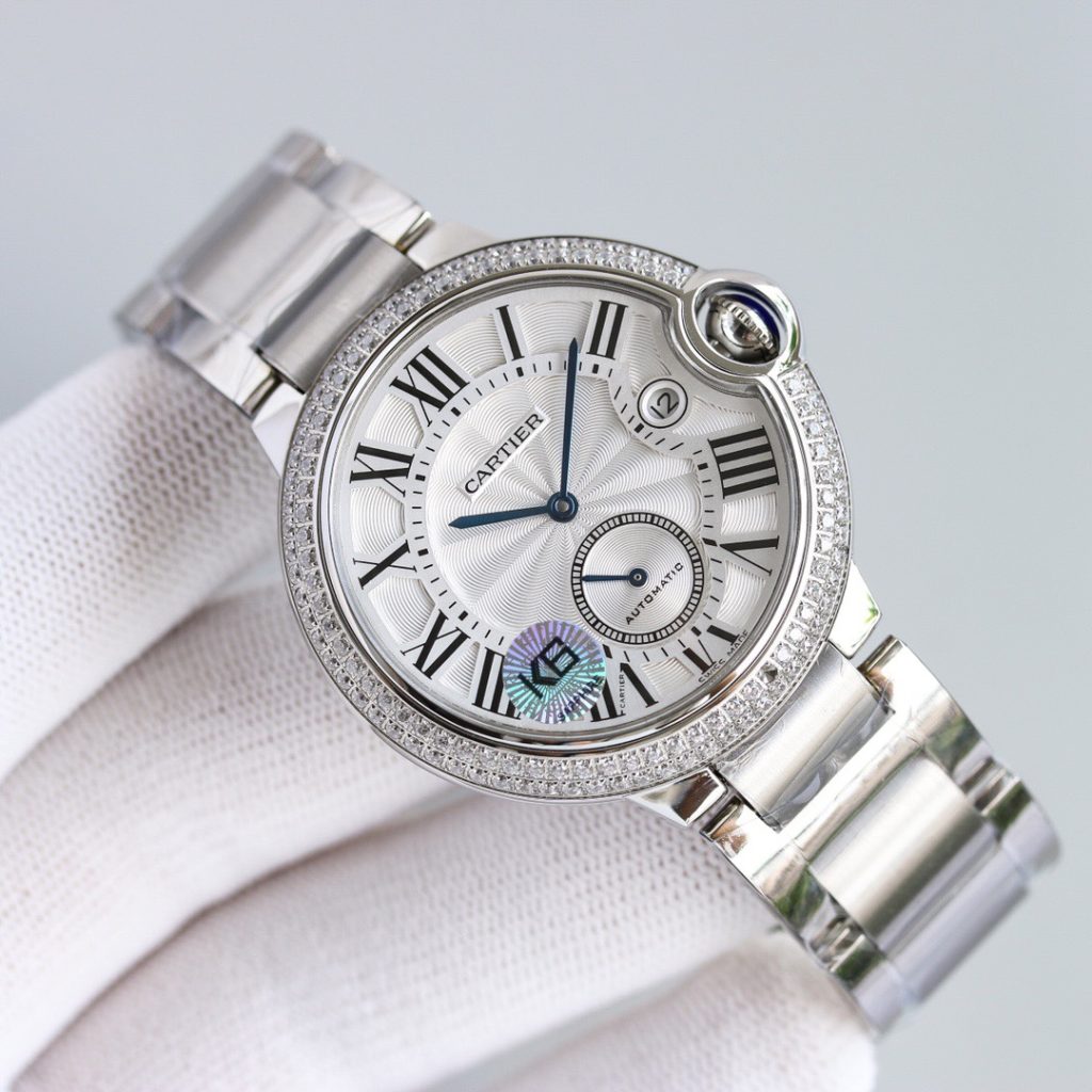 CARTIER カルティエ メンズ腕時計 本革 通勤 シルバー 全3色 - 画像 3