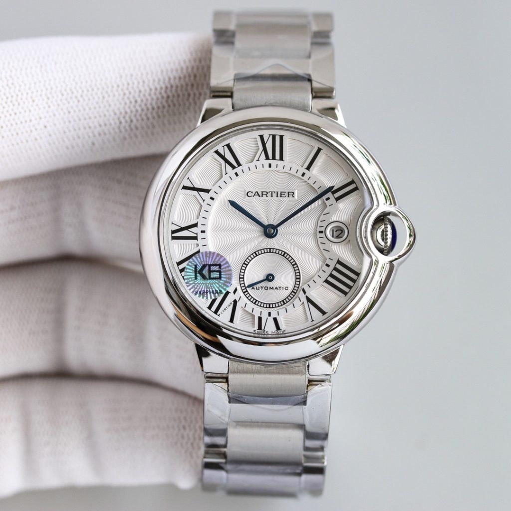 CARTIER カルティエ メンズ腕時計 本革 通勤 シルバー 全3色 - 画像 4