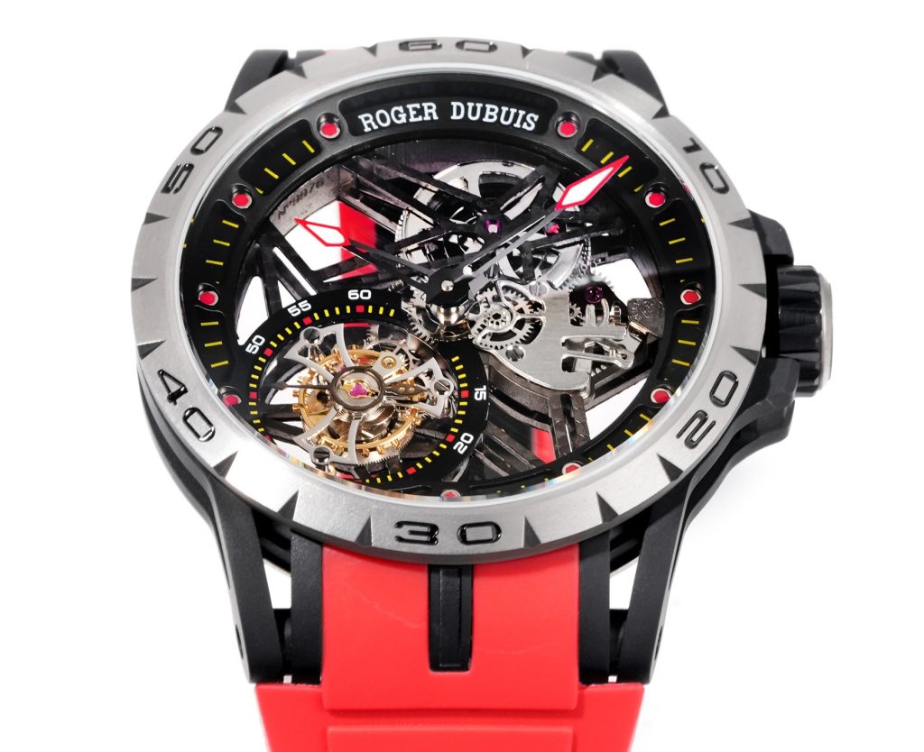 ROGER DUBUIS ロジェデュビーズ 腕時計 メンズ トゥールビヨン ミューブメント レッド - 画像 3