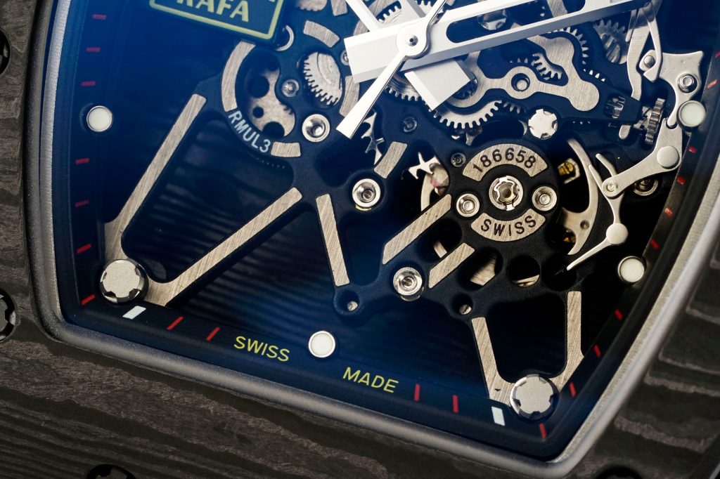 RICHARD MILLE リチャードミラー 腕時計 メンズ 自動巻き 軽量 ブラック ホワイト - 画像 5