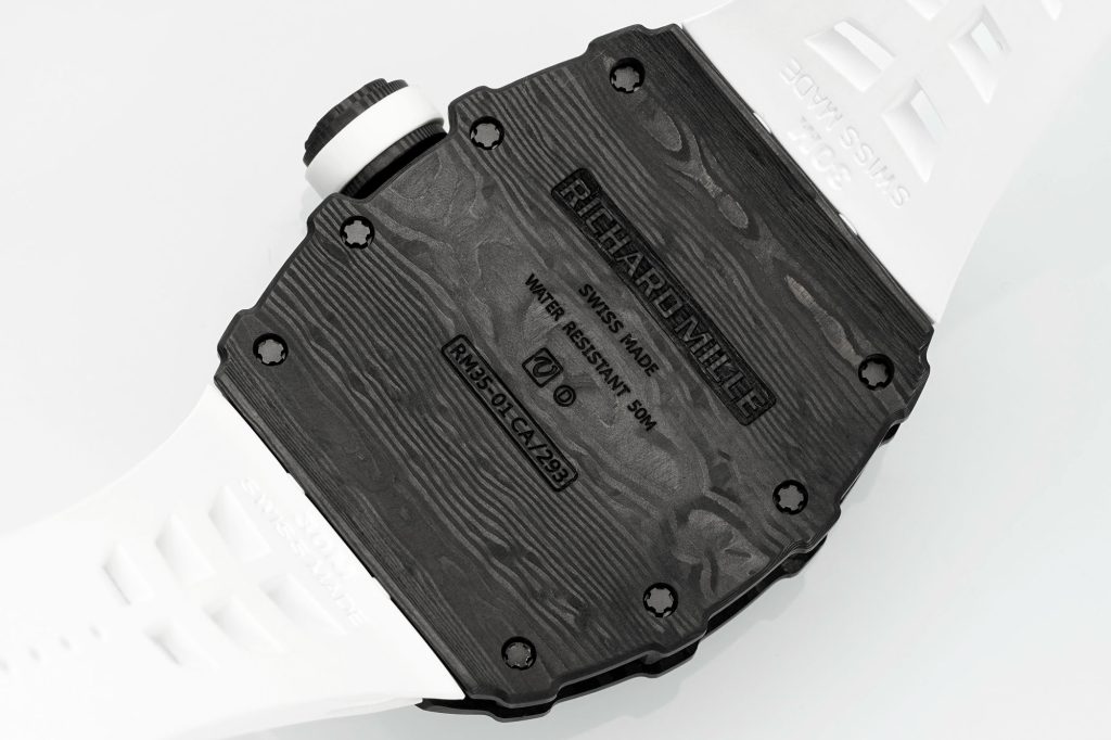 RICHARD MILLE リチャードミラー 腕時計 メンズ 自動巻き 軽量 ブラック ホワイト - 画像 8