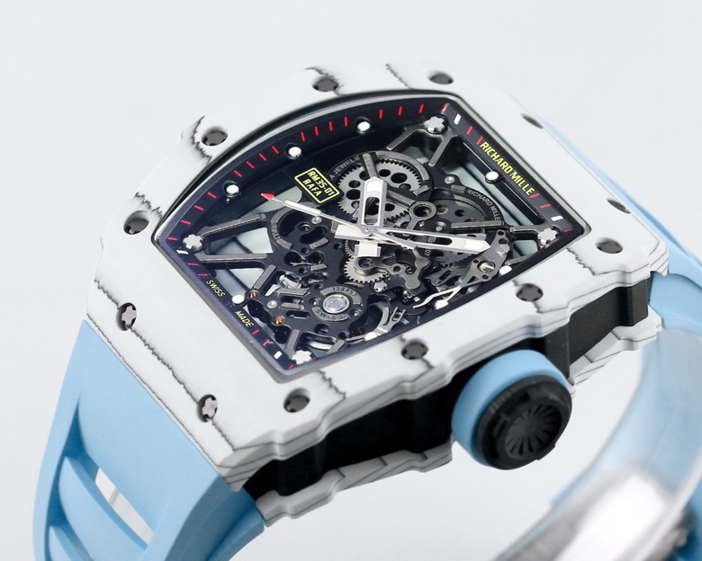 RICHARD MILLE リチャードミラー 腕時計 メンズ レース ムーブメント タイタン グレー ブルー - 画像 4
