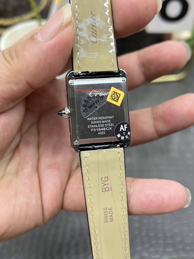 CARTIER カルティエ タンク 腕時計 レディース ブラック ブラック - 画像 7