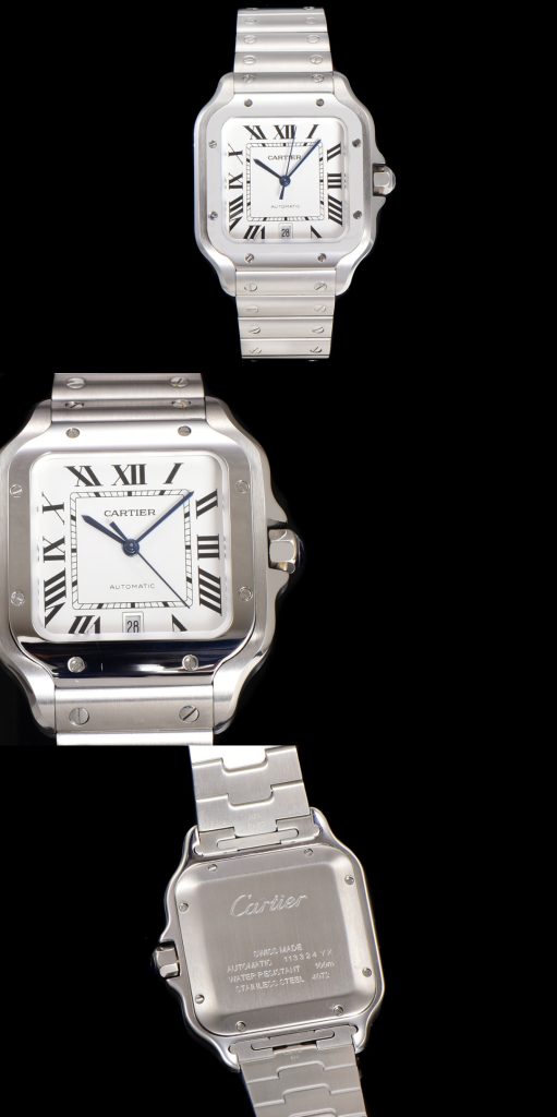 CARTIER カルティエ サントス 腕時計 メンズ 自動巻き 機械式 40mm ブルー - 画像 2