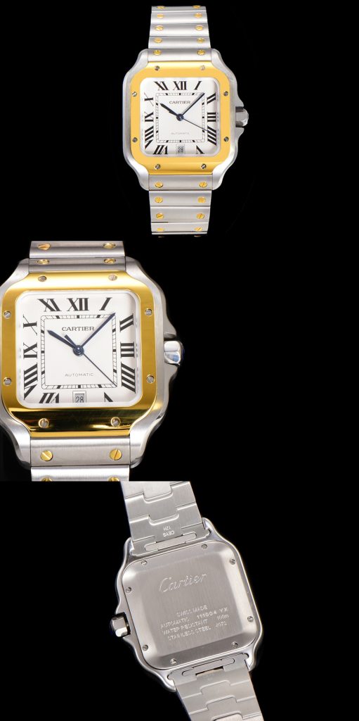 CARTIER カルティエ サントス 腕時計 メンズ 自動巻き 機械式 40mm ブルー - 画像 5