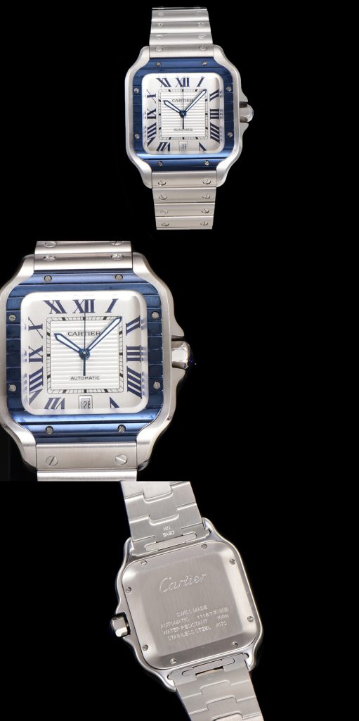 CARTIER カルティエ サントス 腕時計 メンズ 自動巻き 機械式 40mm ブルー - 画像 6