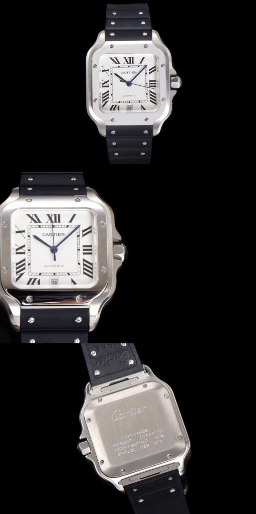 CARTIER カルティエ サントス 腕時計 メンズ 自動巻き 機械式 39.8mm ブルー - 画像 4