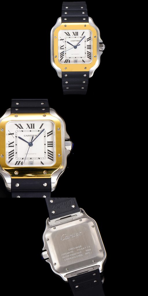 CARTIER カルティエ サントス 腕時計 メンズ 自動巻き 機械式 39.8mm ブルー - 画像 5