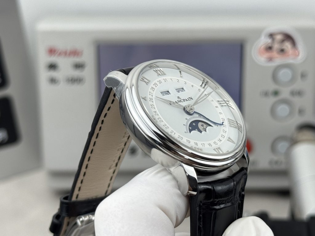 BLANCPAIN ブランパン 腕時計 メンズ 自動巻き 全日歴 月相 ブラック - 画像 6