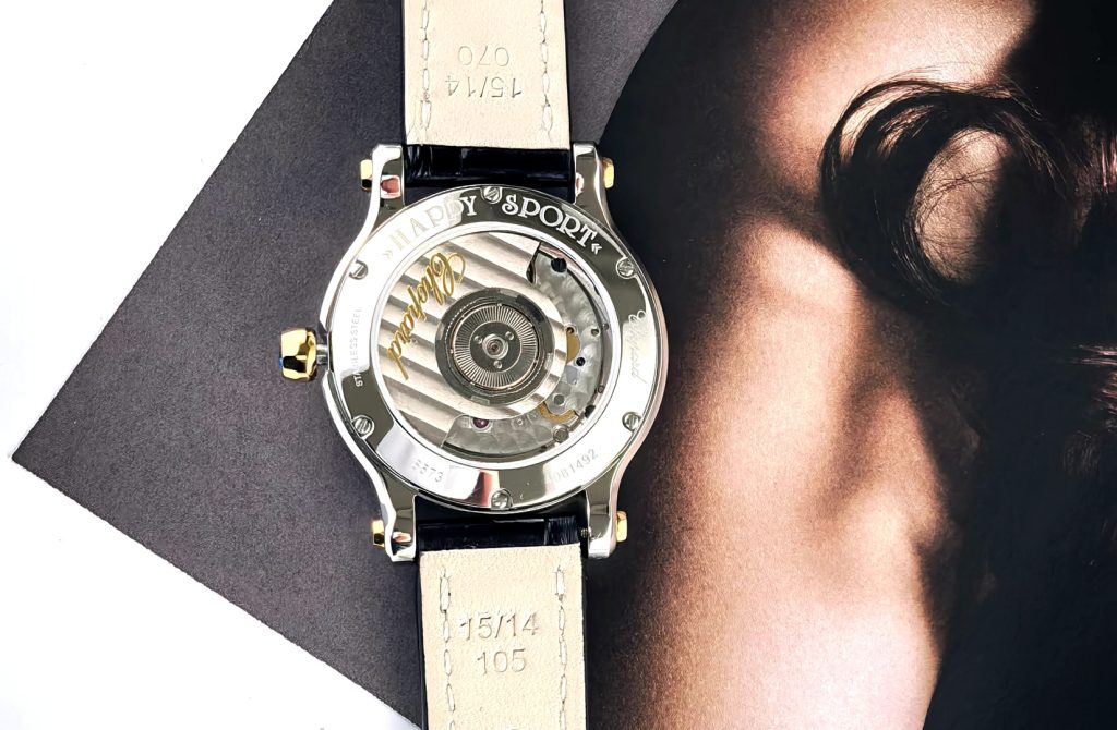 CHANEL シャネル ハッピースポーツ 腕時計 レディース 自動巻き 機械式 30mm ブラック - 画像 6