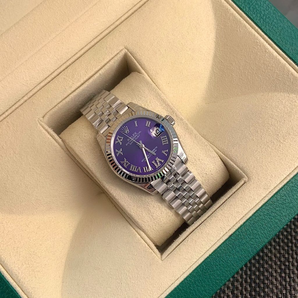 ROLEX ロレックス デイトジャスト 腕時計 レディース 自動巻き シャンパン ブルーダイヤモンド 11鑽 - 画像 4