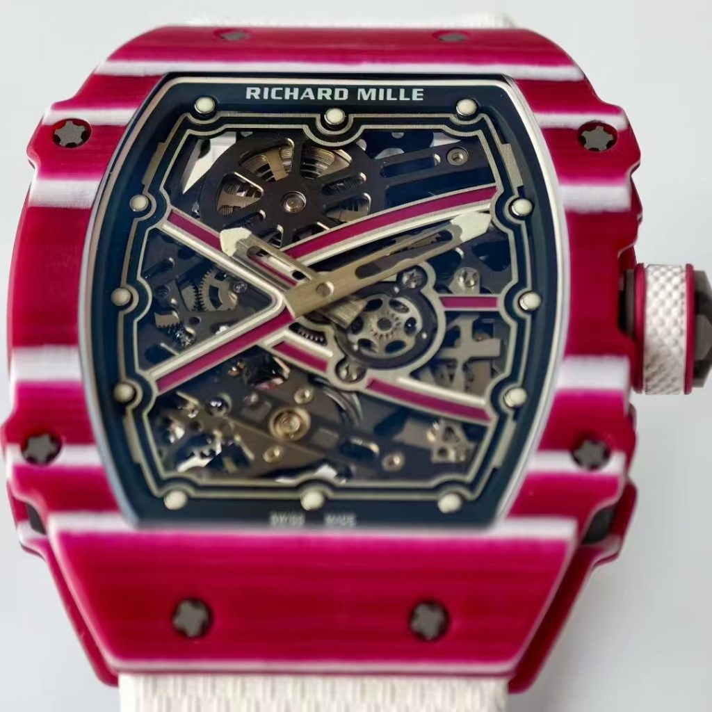 RICHARD MILLE リチャードミル 腕時計 メンズ 自動巻き 7.8mm 軽量 レッド ホワイト - 画像 4
