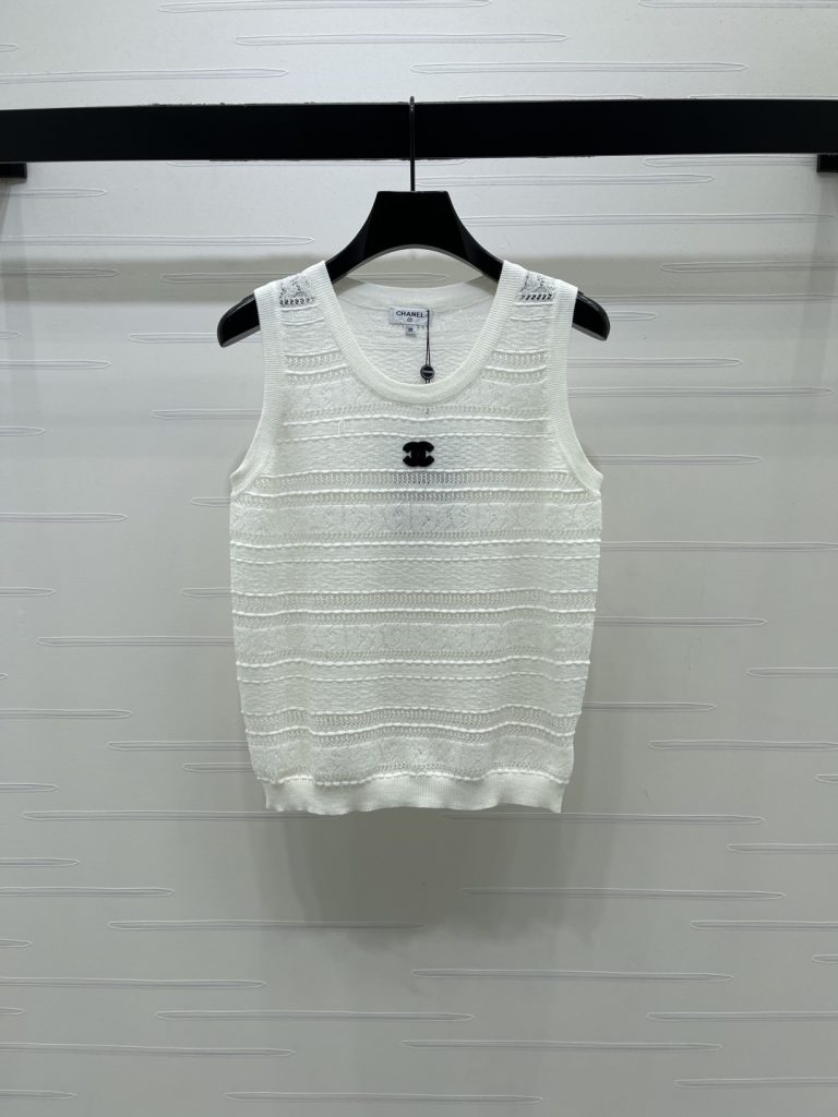CHANEL シャネル ニット レディース オーバーサイズ ロング丈 レイヤード ホワイト ブラック - 画像 2