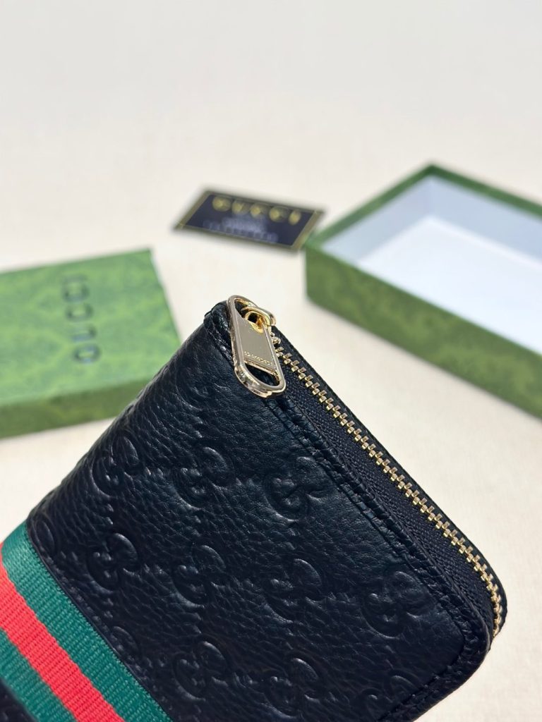 GUCCI グッチ ロングジップ財布 本革 ロングウォレット ブラック - 画像 6
