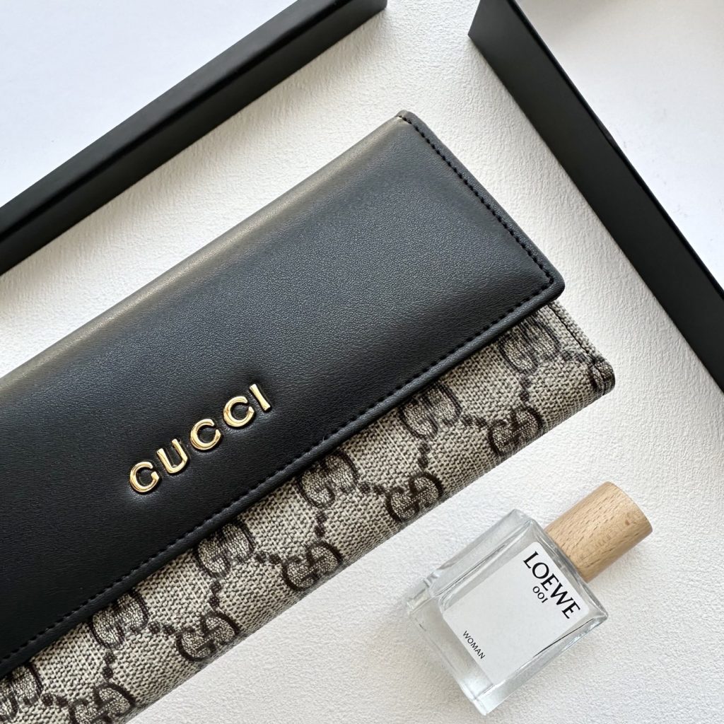 GUCCI グッチ 長財布 カードケース 黒 19x10cm 本革仕様 - 画像 5