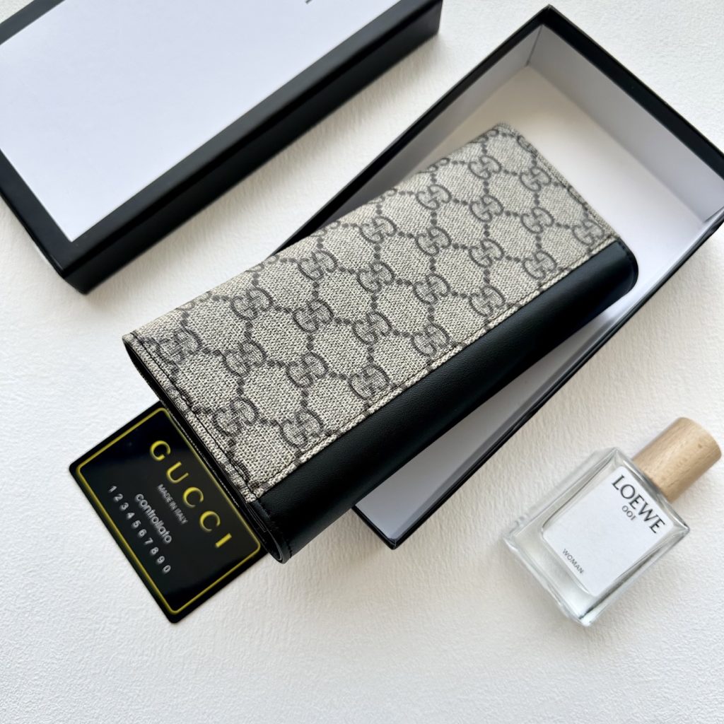 GUCCI グッチ 長財布 カードケース 黒 19x10cm 本革仕様 - 画像 6