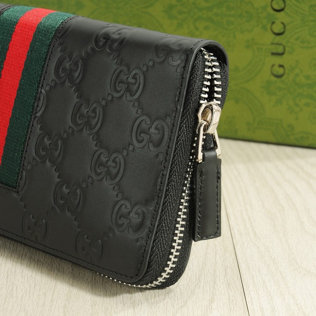 GUCCI グッチ 長財布 ロングジップ グッチング ブラック - 画像 6